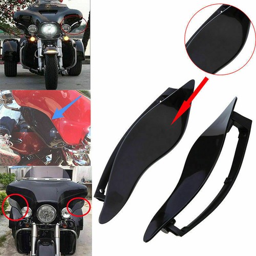 US Adjustable Batwing Fairing Air Wind Deflectors For Harley Ultra