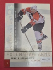 2002-03 Upper Deck Mask Collection DENNIS SEIDENBERG Rookie #D /1750 CARD #142