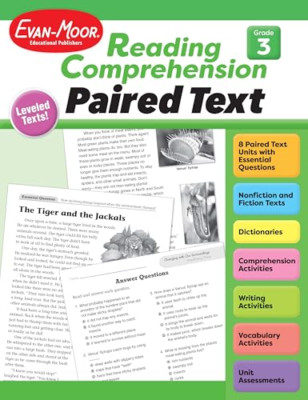 Reading Comprehension: Paired Text, Grade 3 Teacher Res - Paperback NEW Corporat