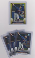 2023 Bowman Chrome #77 Kodai Senga Yellow Refractor #/75 + (3) Base RC Rookie