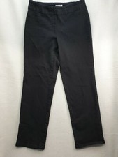 Draper's  Damon's Womens Stretch Pants Black Pull On Size Petite Small