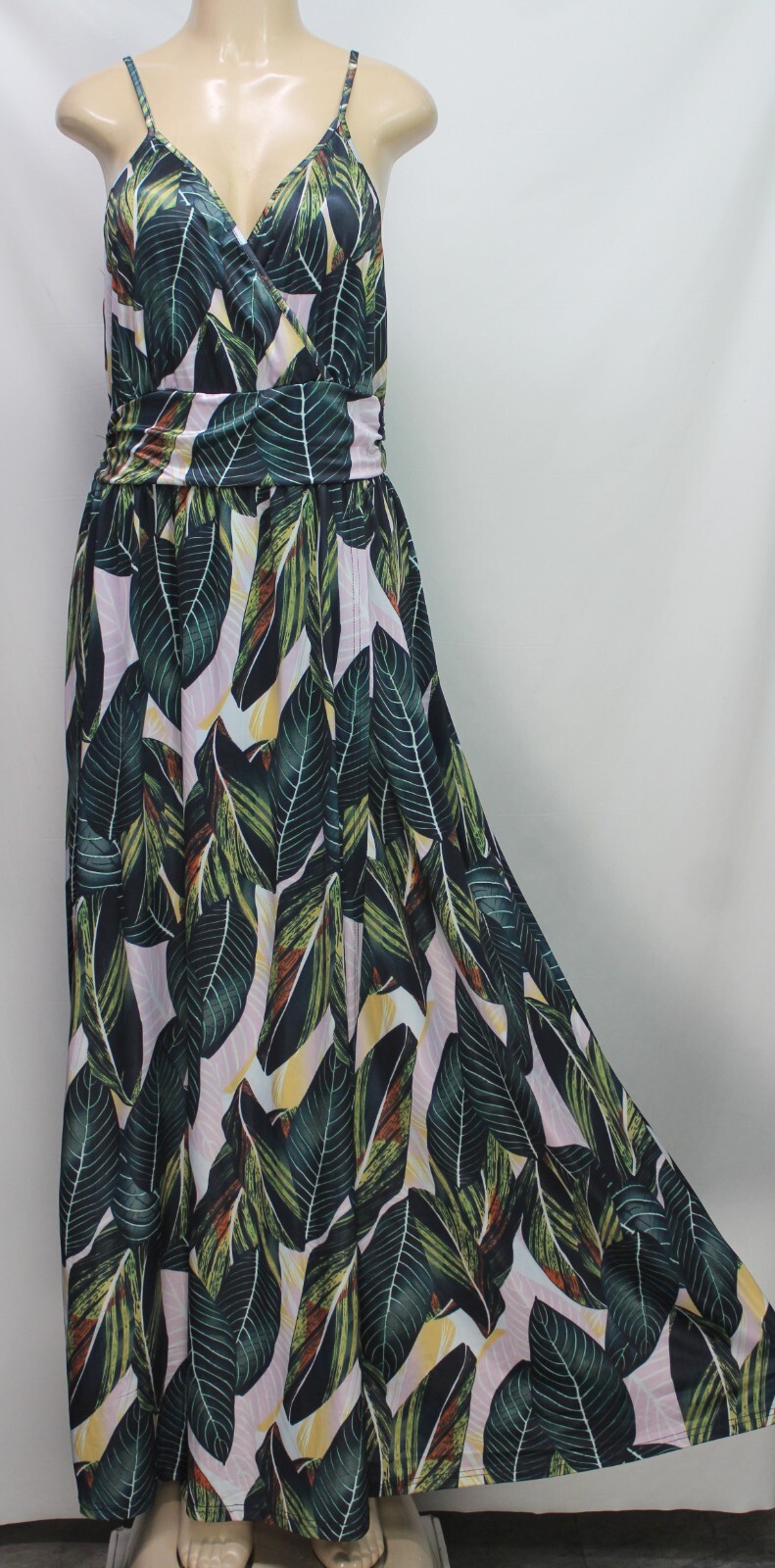 Ouges Women's Summer Maxi Dress Floral Spaghetti … - image 4