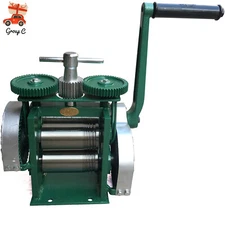 Manual Combination Rolling Mill Machine Jewelry Press Making Flake & Round Wire