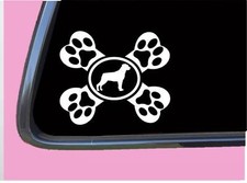 Rottweiler Crossbone TP 645 dog Decal 6 inch Sticker dog german schutzhund