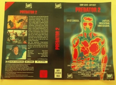 Predator 2 - Danny Glover - LESEN - VHS-Einleger