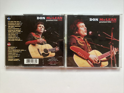 Greatest Hits: Live - Don McLean (CD, Feb-1997, 2 Discs, Hip-O) 1985 Ticket Stub