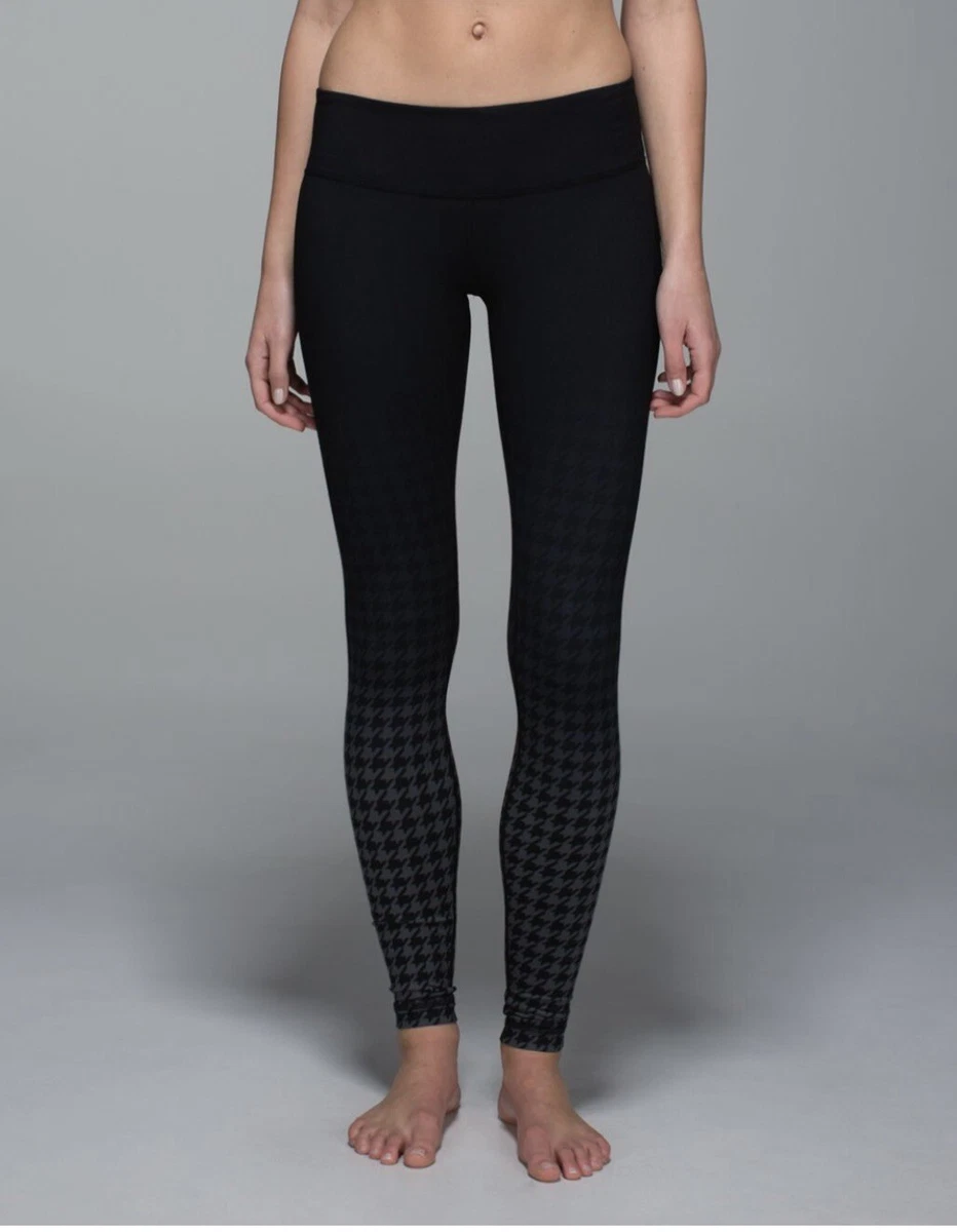 Lululemon Wunder Under Pant Full On Luon Giant Houndstooth Black