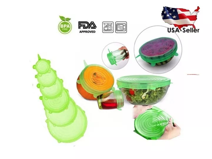 Best Reusable Silicone Stretch Lids Covers Expandable | Eco Friendly