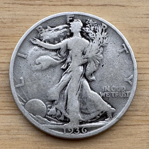 1936-S Walking Liberty Half Dollar, Fine Condition