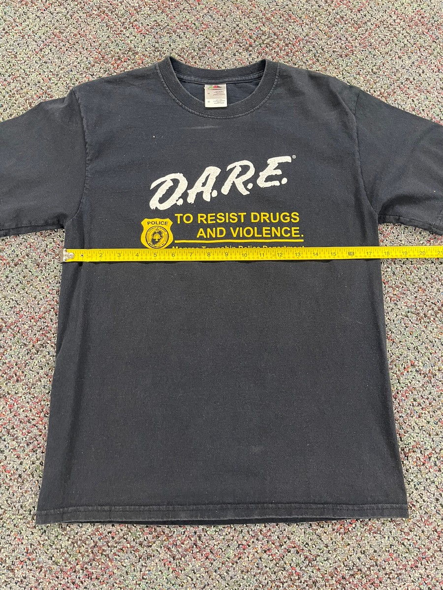 vintage monroe township police department dare program t shirt 