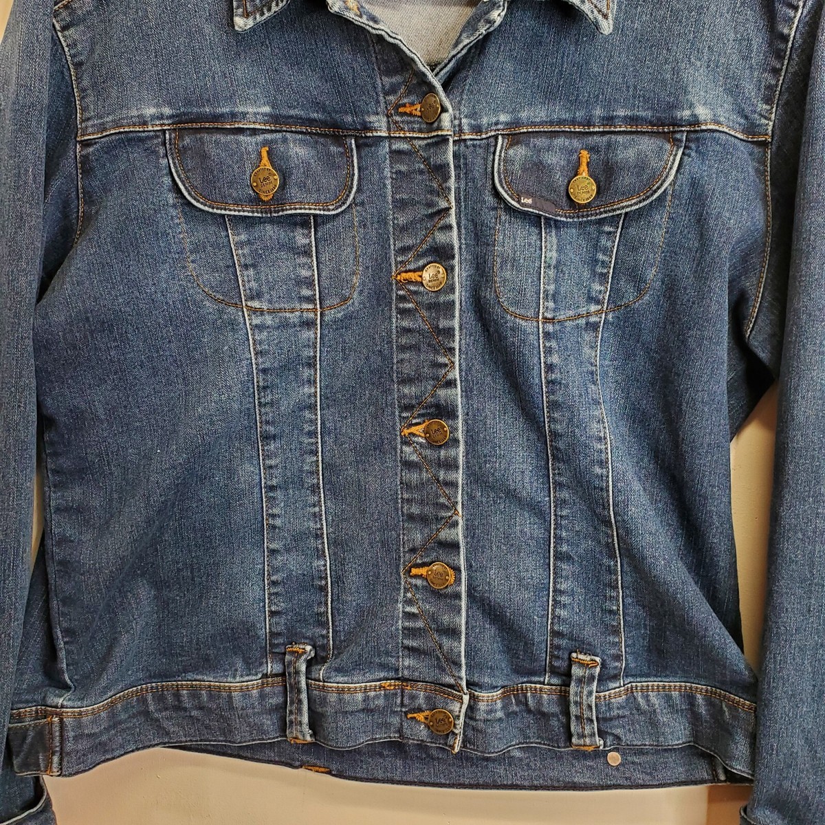 トリプルX Lee Denim Dark Wash Jean Jacket Chore Barn Coat Jacket Country