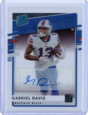 2020 Chronicles Donruss Clearly GABRIEL DAVIS Rookie Auto - Buffalo Bills