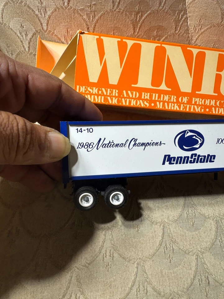 Winross 1986 Penn State Champions Racing Truck And Trailer In Box - Image 2 of 4
