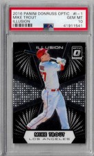 2016 Panini Donruss Optic Mike Trout Illusion PSA 10