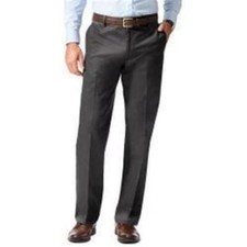 NEW MENS DOCKERS SIGNATURE STRAIGHT PANTS FLAT 408280079 STEELHEAD GREY 36 30