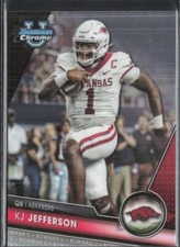 2023 Bowman University Chrome #97 KJ Jefferson Arkansas Razorbacks