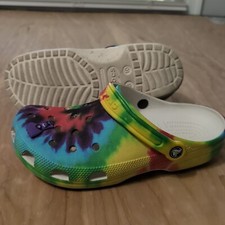 Crocs Classic Tie Dye Graphic Clogs Shoes 205453 Men  s 8/Women  s 10