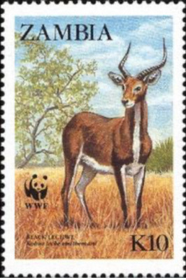 Zambia #SG540 MNH 1987 WWF Lechwe Kobus Antelope [430] | eBay