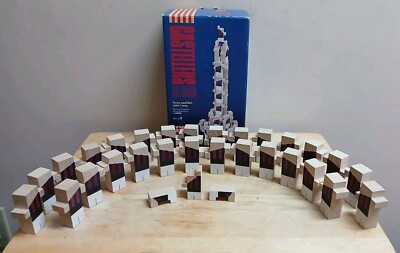 FC Barcelona Castellers Game Made In Spain Complete RARE Del Barca Stacking Game
