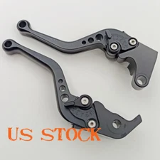 Aluminium Short Levers Pair  For YAMAHA YZF R6 06-16 YZF R1 04-08 BLACK