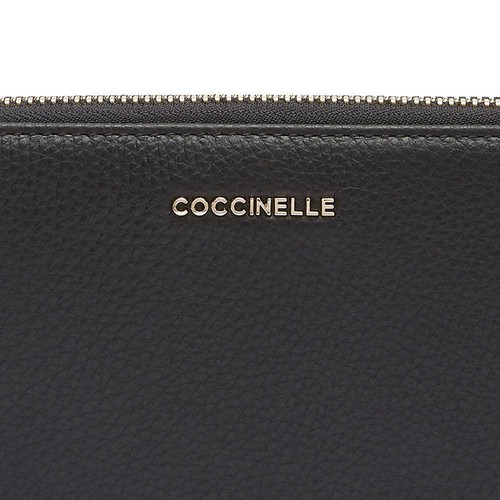 COCCINELLE Wallet METALLIC SOFT Female Leather Black - E2MW5113201001 - Foto 3 di 3