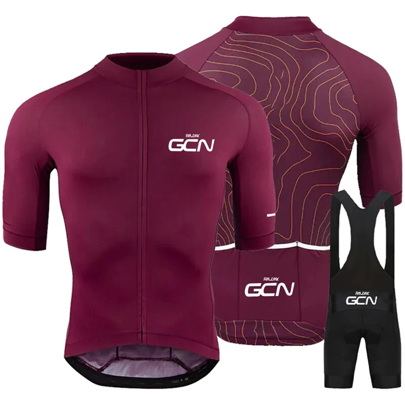 Conjunto de jersey de ciclismo masculino roupas de ciclismo camisas de bicicleta terno bermuda de bicicleta - Imagem 2 de 4