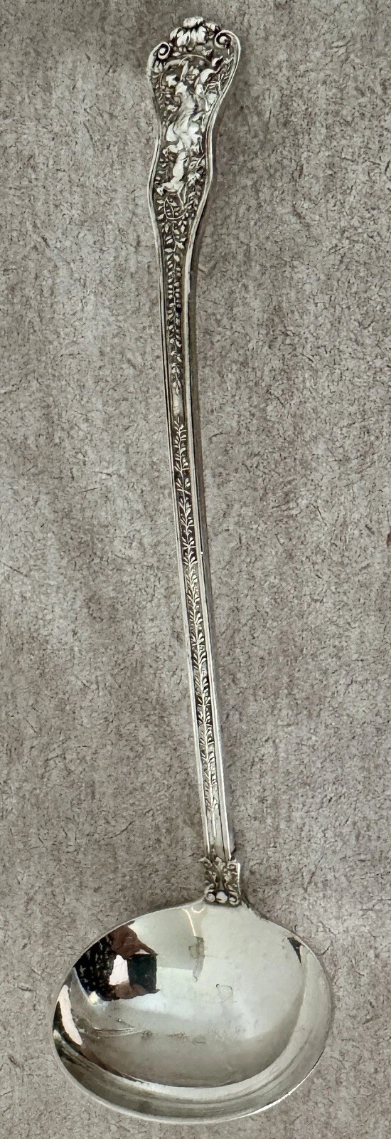 TIFFANY OLYMPIAN PATTERN STERLING SILVER 6 3/4” SAUCE OR CREAM LADLE
Opens in a new window or tab