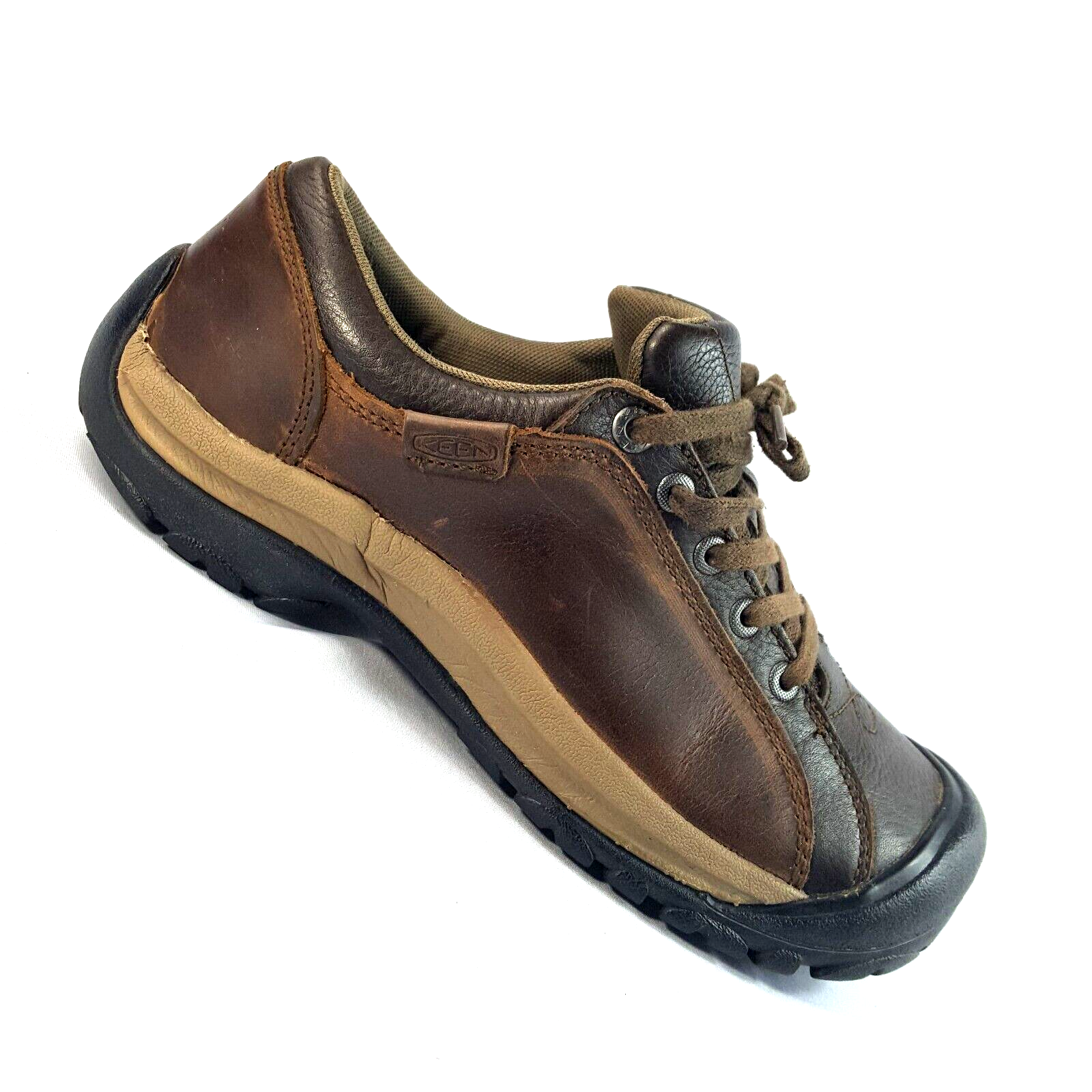 Scarpe da trekking sportive Keen da donna marroni basse stringate taglia 9 M