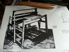 FLOOR WEAVING LOOM copy carpentry plans - 4-harness 6-treadle textiles weaving