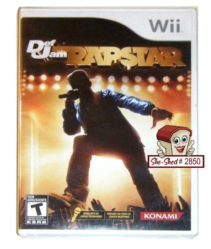 Def Jam Rapstar 2010 Nintendo Wii Game with Manual - used