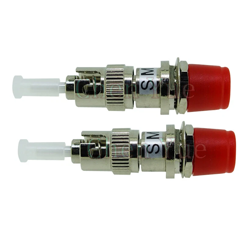 2pcs Fiber Optic Hybrid Adapter MM 50/125 FC Female-ST Male Flange Connector - Image 2 of 4