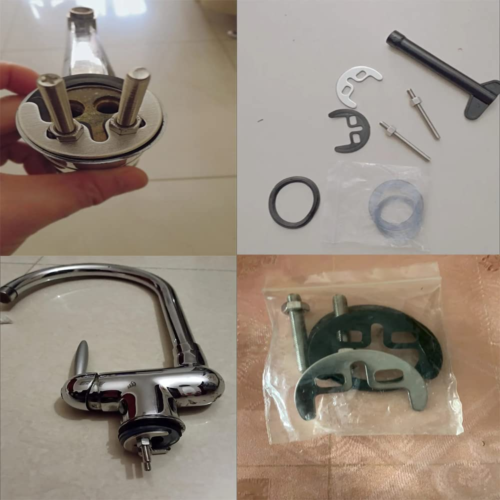 Utysty 3er Set Wasserhahn Befestigungsmutter und Waschmaschine Doppelloch Halterung Verschluss Anti-Lo - Bild 5 von 6