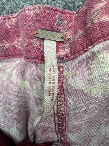 Free People Shorts Women's 4 Pink Multi Geometric Aztec Slash Pockets Boho - Picture 2 of 7