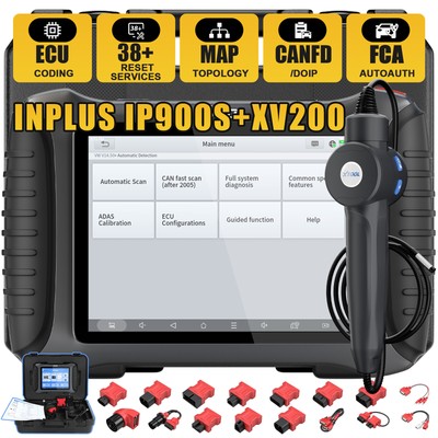 NEW XTOOL IP900S +XV200 OBD2 Diagnostic Scanner Topology ECU Coding FCA AutoAuth