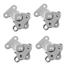 4 Pack Secure Closure Compact Stainless Steel Catch Latch 2"x1.5"