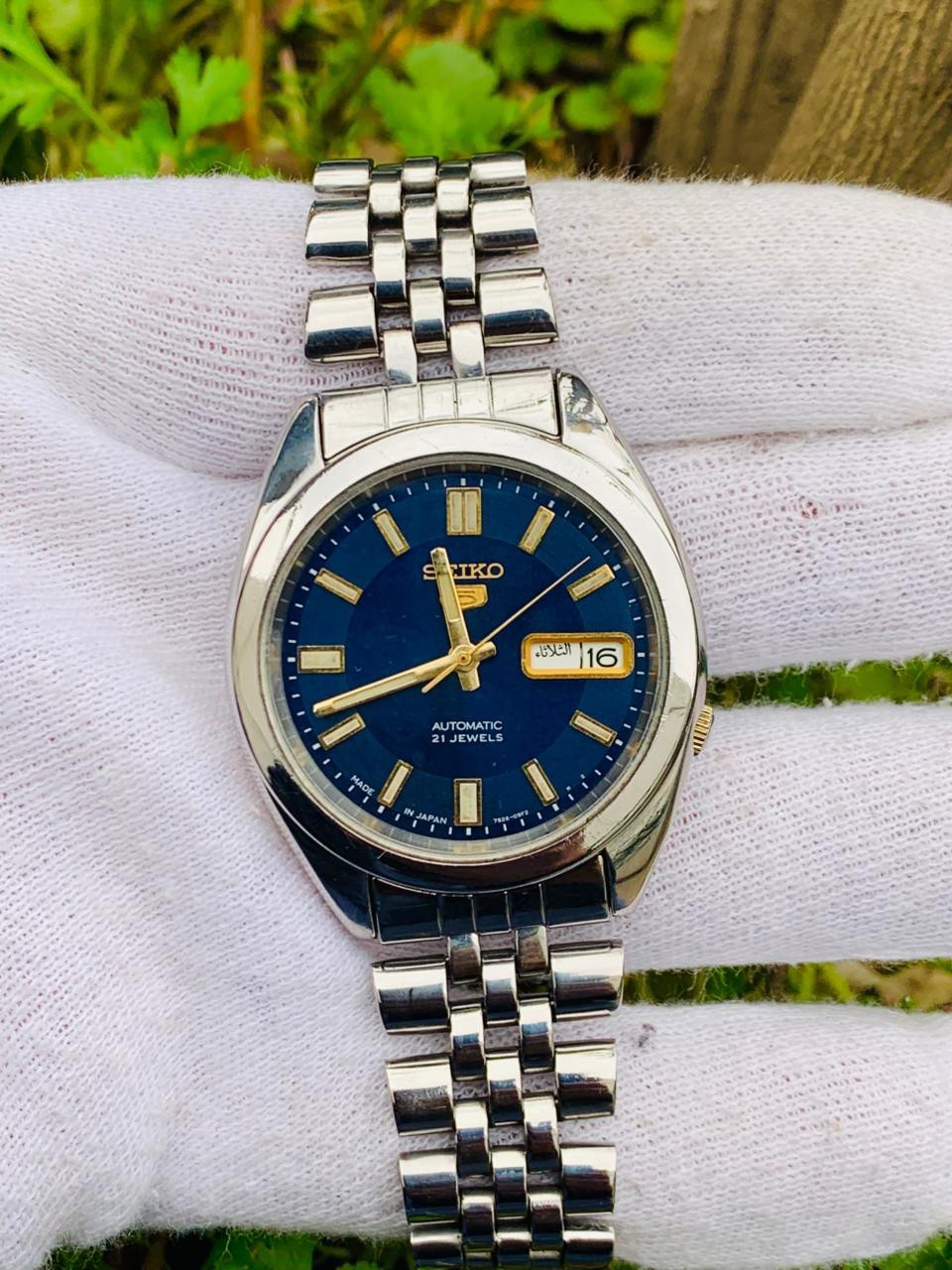 steel vintage jewels Automatic Water Day/Date 21 5 Seiko Stainless 7S26-00X0 - VintageWatches.PK steel vintage jewels Automatic Water Day/Date 21 5 Seiko Stainless 7S26-00X0 - vintagewatches.pk