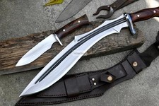 Cuchillo machete Kukri hoja de acero al carbono hecho a mano personalizado | Cuchillo de caza camping