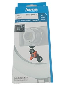 Hama Gelenk Twin Ball 72 Kugelgelenk 1, 4 Zoll Gewinde Foto Video Kamera