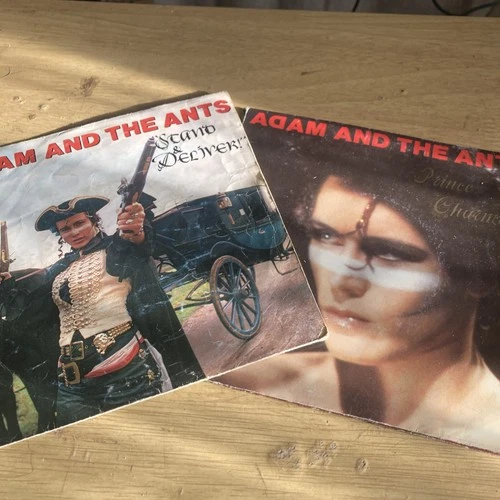 2 x Adam & The Ants 45's Prince Charming Gatefold & Stand and Deliver 7” singles