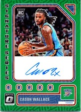2023-24 Donruss Optic #SS-WAL Cason Wallace Signature Series Green