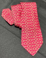 Hermés Paris Mens Red & Gold Patterned Neck ...