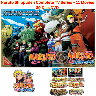 Naruto Shippuden Complete TV Series Vol.1-720 End + 11 Movies DVD, English Sub