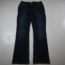 Maurices 8 Mid Rise Slim Bootcut Rinse Stretch Denim Womens Jeans