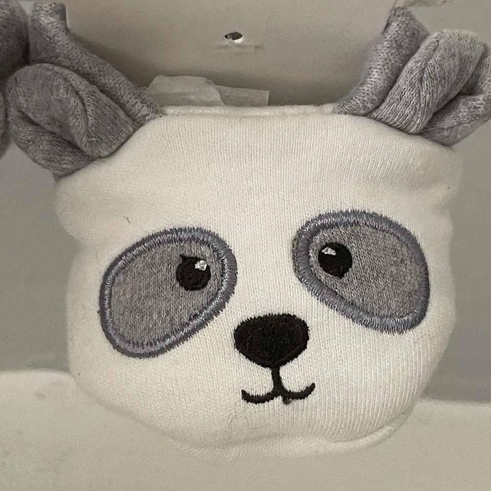 NWT Baby Ganz Collection PANDA Slippers 0-12 Months Plush Shoes RARE SAMPLE - Image 2 of 4