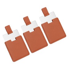 3Pcs Small Pocket Mirror Travel Mirror Dark Red 2.6 x 2.6 Inch