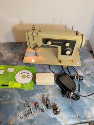 #ad #ad Vintage Sears Kenmore 158 Metal Gear Sewing Machine amp; Manual amp; Accessories $159.23