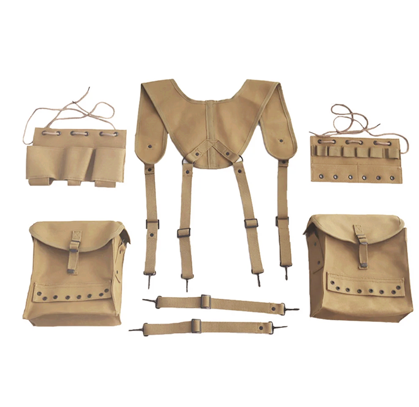 ●SOLDIERS LIFE FULL SET TOMBJ Military WW2 US ARMY MEDICAL POUCH PACKAGE STRAP