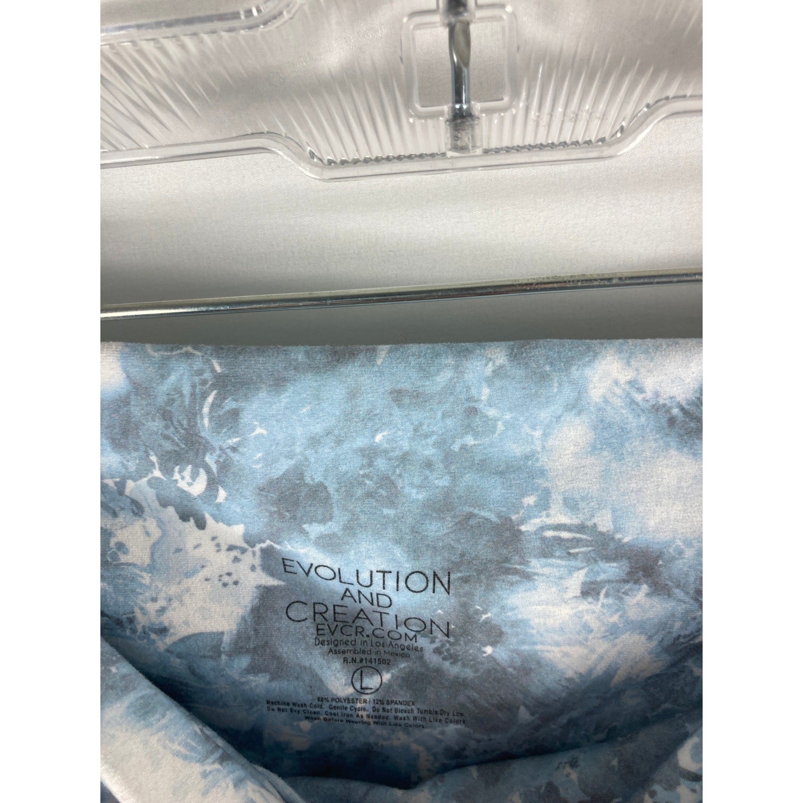 Evolution and Creation Blue Patterned Cross Top L… - image 3