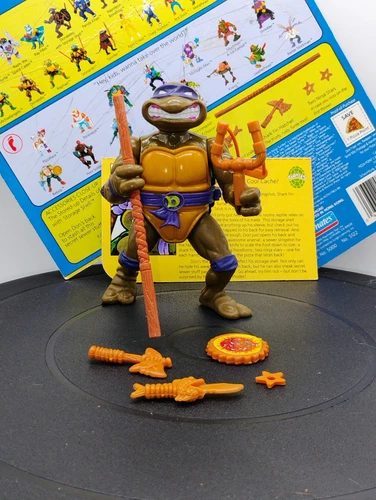 1990 Donatello Storage Shell Teenage Mutant Ninja Turtles Figure Vintage TMNT