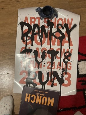 AUTHENTIC Banksy Cut And Run Ausstellung Poster Set Glasgow 2023 Neuwertig